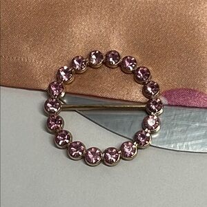 Gold Round Scarf Ring - #233